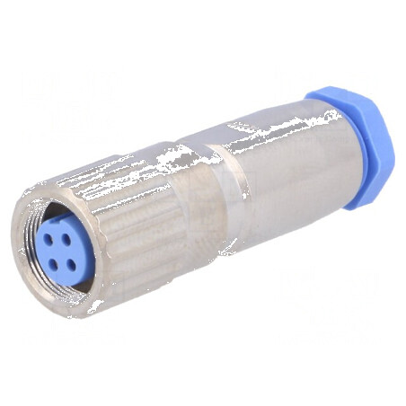 Conector M9 mufă mamă aurit IP65 - 4 pini | Electronic-mag.ro | Componente Electronice