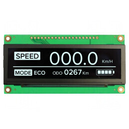 Afisaj OLED grafic 3.12 256x64 alb 89x44x6mm 20 pini | Electronic-mag.ro | Componente Electronice