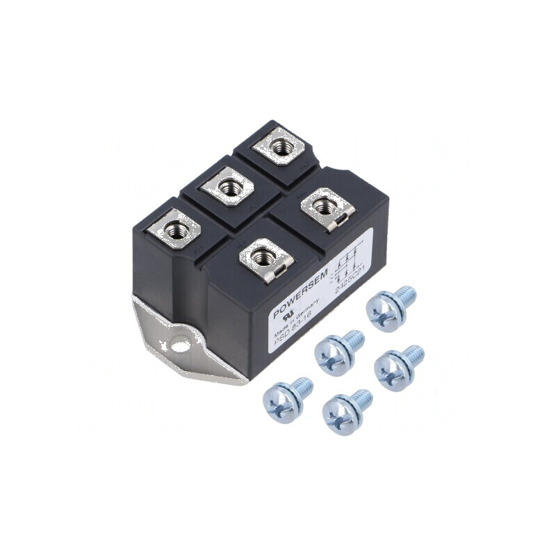 Punte redresoare trifazat Urmax 1,6kV If 100A Ifsm 1kA | Electronic-mag.ro | Componente Electronice