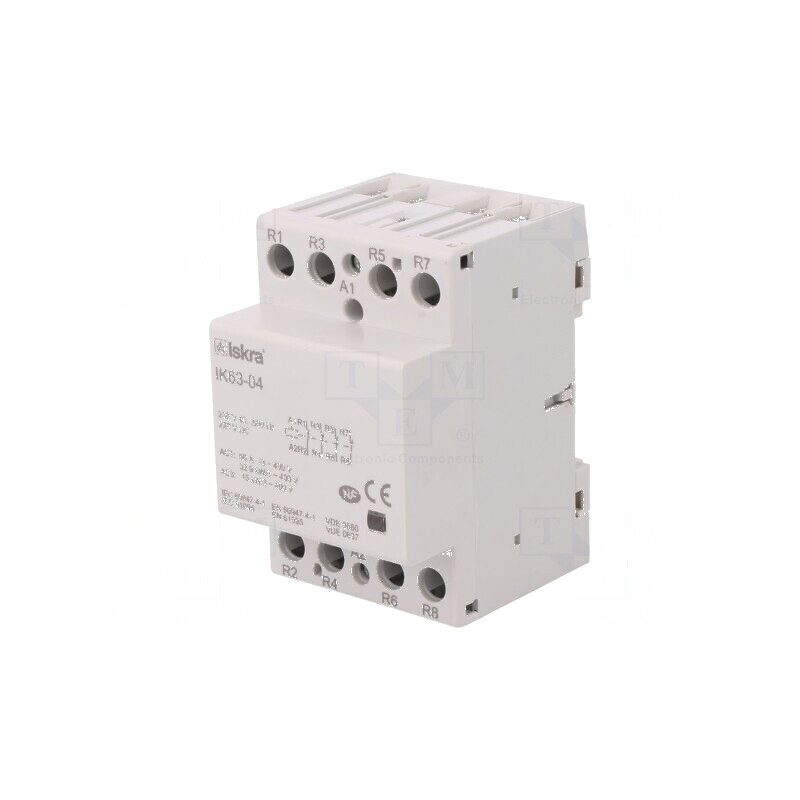 Contactor 4-polar pentru instalații - 63A 230VAC, 220VDC - Set de 4 contacte normal închise | Electronic-mag.ro | Componente Ele Contactor 4-polar pentru instalații - 63A 230VAC, 220VDC - Set de 4 contacte normal închise | Electronic-mag.ro | Componente Ele