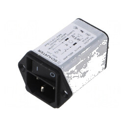 Conector AC soclu tată 1A 250VAC IEC 60320 | Electronic-mag.ro | Componente Electronice
