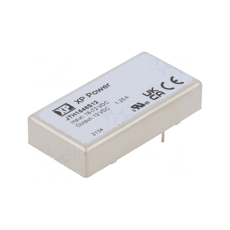 Convertor DC/DC 15W 18-75V to 12VDC 1.25A THT | Electronic-mag.ro | Componente Electronice