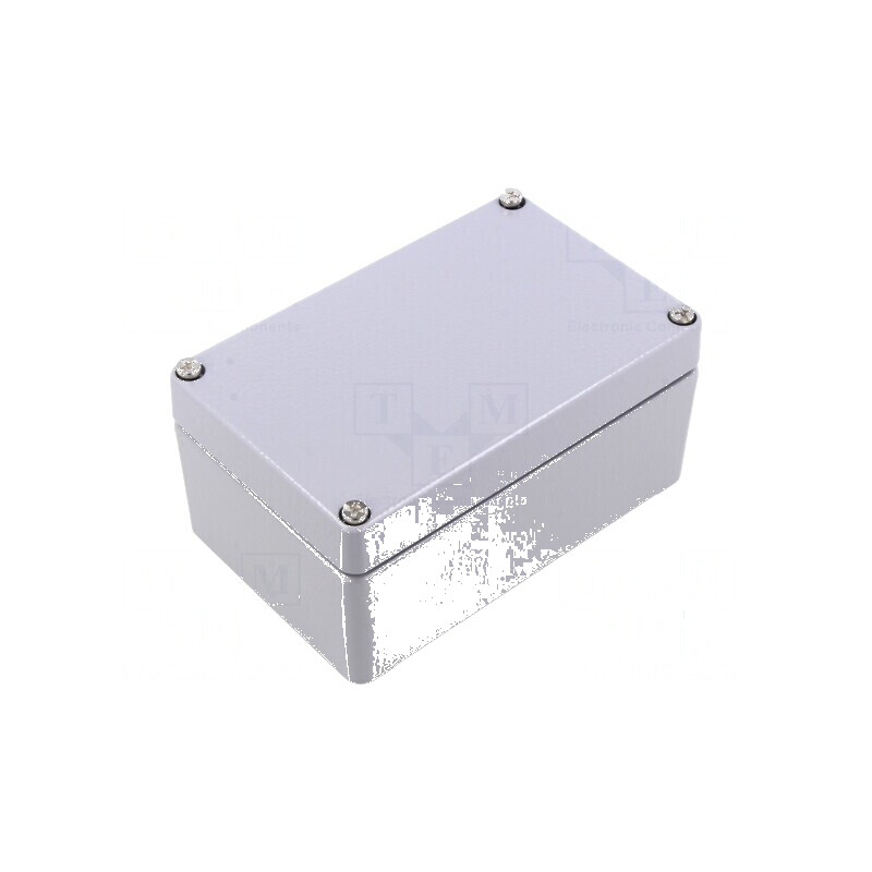 Carcasă universală gri din aluminiu - dimensiuni 80mm x 125mm x 57mm | Electronic-mag.ro | Componente Electronice