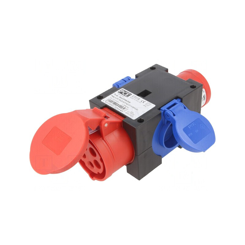 Conector AC trifazat spliter 16A 400VAC IP44 | Electronic-mag.ro | Componente Electronice