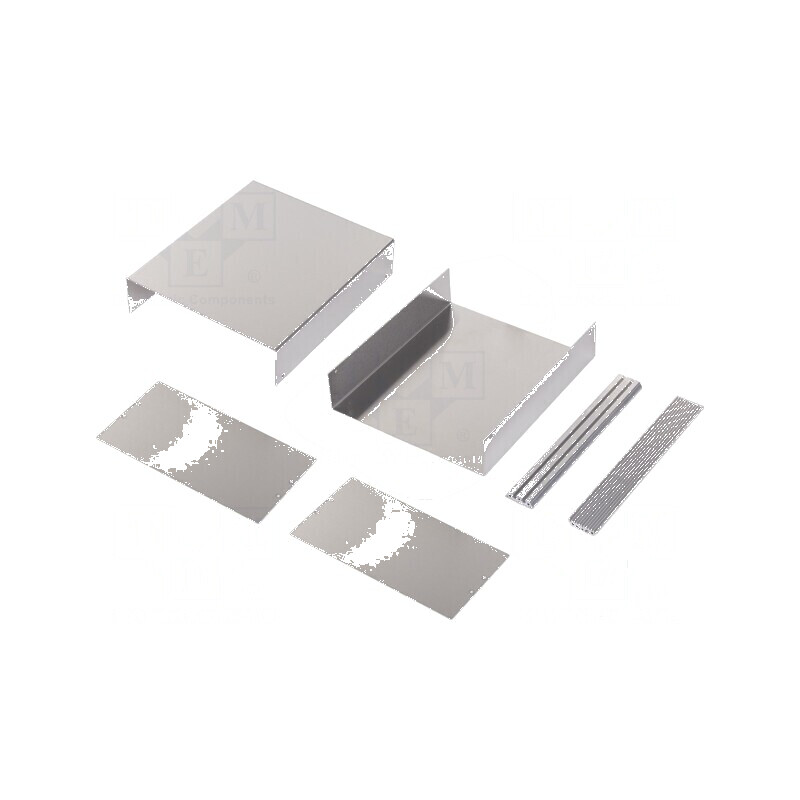 Carcasă aluminiu naturală, dimensiuni 261mm x 300mm x 134mm | Electronic-mag.ro | Componente Electronice