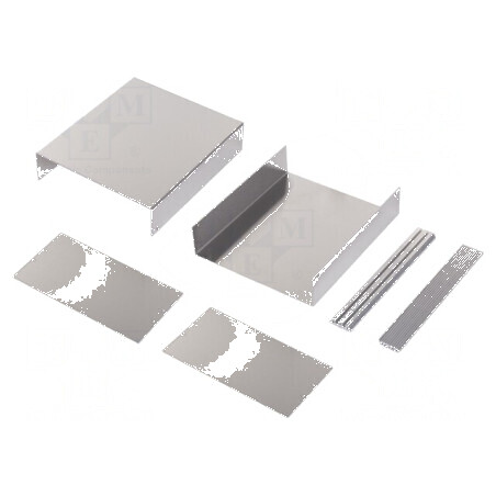 Carcasă aluminiu naturală, dimensiuni 261mm x 300mm x 134mm | Electronic-mag.ro | Componente Electronice