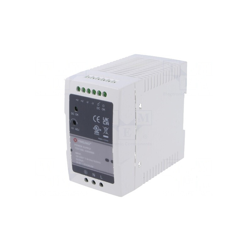 Alimentator pulsatoriu pentru şină DIN 96W 24VDC 4A - OUT: 1 | Electronic-mag.ro | Componente Electronice