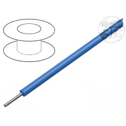 Cablu HookUp Wire 28AWG sârmă Cu ETFE albastru 30,5m 100ft: Cablu HookUp Wire 28AWG sârmă Cu ETFE albastru 30,5m 100ft | Electro