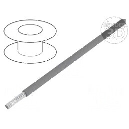 Cablu HookUp Wire litat Cu PVC gri 30,5m | Electronic-mag.ro | Componente Electronice