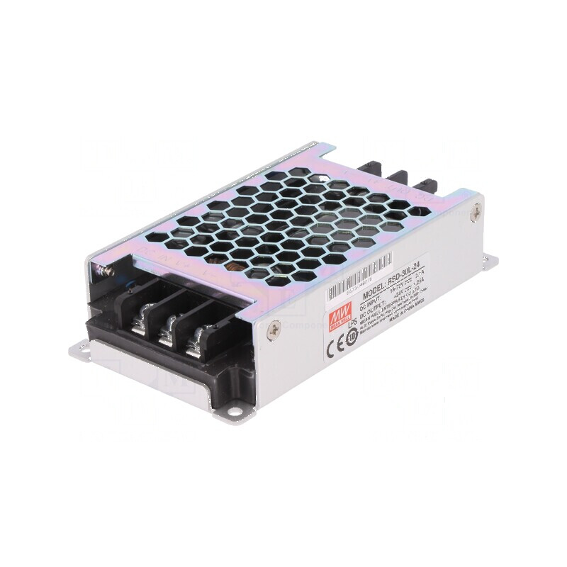 Convertor DC/DC 30W 18-72V la 24VDC 1.25A | Electronic-mag.ro | Componente Electronice