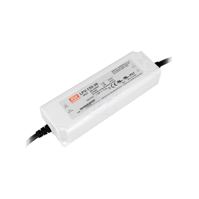 Alimentator LED pulsatoriu 36VDC 4,2A IP67 | Electronic-mag.ro | Componente Electronice