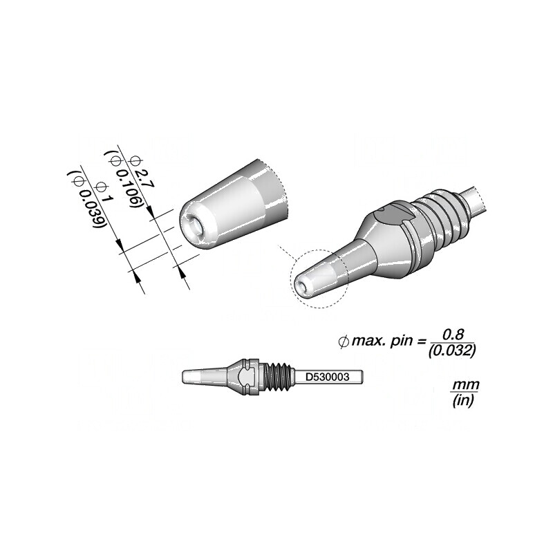 Vârf pentru ciocane de dezlipit | Electronic-mag.ro | Componente Electronice