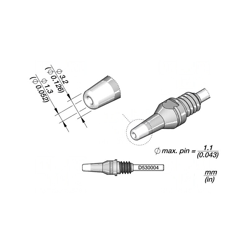 Vârf pentru ciocane de dezlipit | Electronic-mag.ro | Componente Electronice