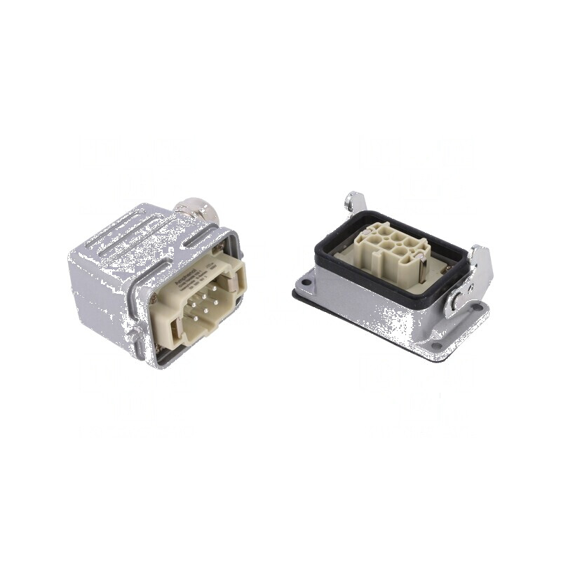 Conector HDC tată mamă C146 6 pini PE M20 22A | Electronic-mag.ro | Componente Electronice