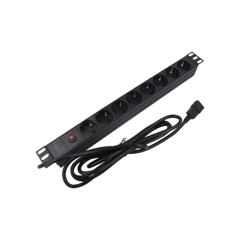 Prelungitor cu prize: protecţie la supratensiune - 8 prize 10A | Electronic-mag.ro | Componente Electronice