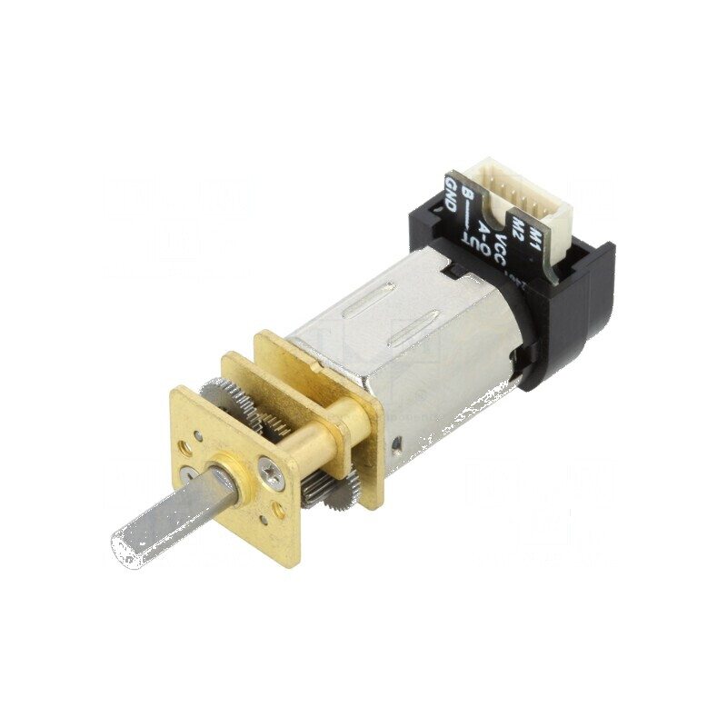Motor: DC cu transmisie HPCB 6V 6VDC 1,5A Ax: crestătură D - Motor DC cu transmisie 6V 1,5A | Electronic-mag.ro | Componente Ele
