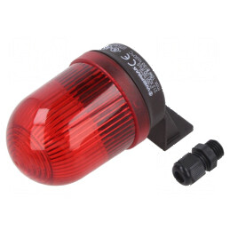 Semnalizator cu lumină continuă roșie 12-230VDC IP65 | Electronic-mag.ro | Componente Electronice