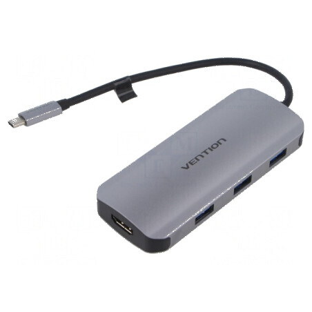 Hub USB HDMI soclu,USB A soclu x3,USB C soclu,USB C mufă - Hub USB HDMI cu multiple porturi | Electronic-mag.ro | Componente Ele