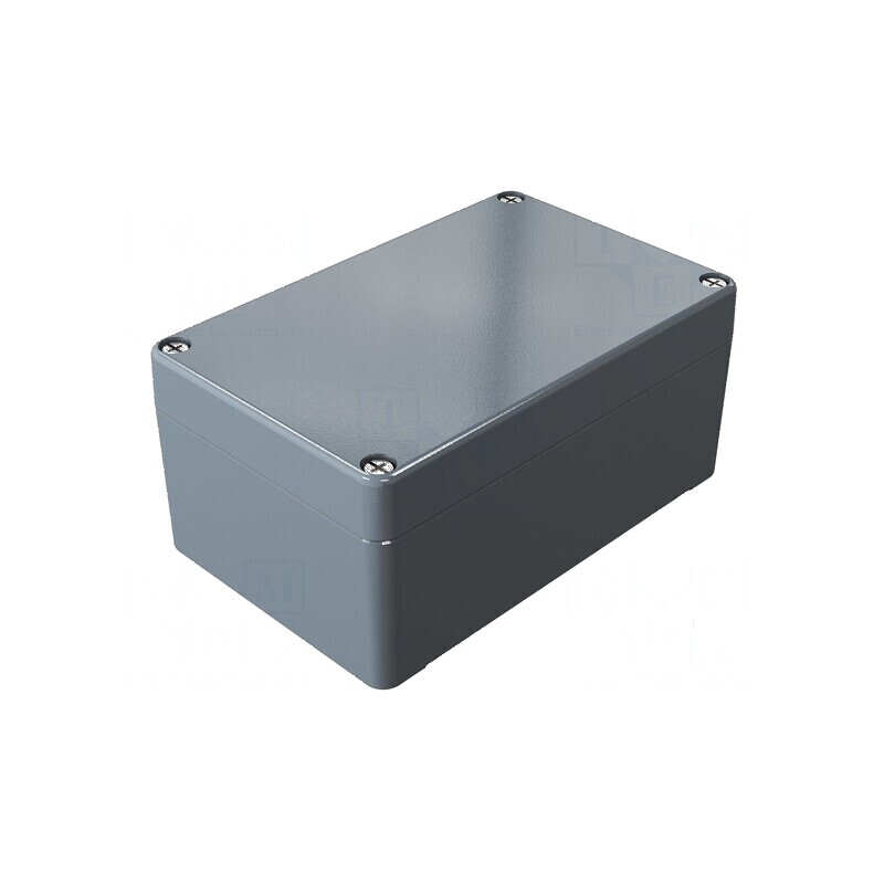 Carcasă universală aluminiu gri închis | Electronic-mag.ro | Componente Electronice