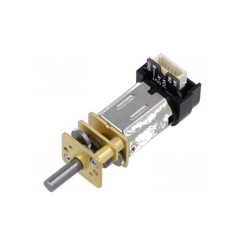 Motor DC cu transmisie HP 6VDC 1,6A Ax crestătură D 75: 1 | Electronic-mag.ro | Componente Electronice