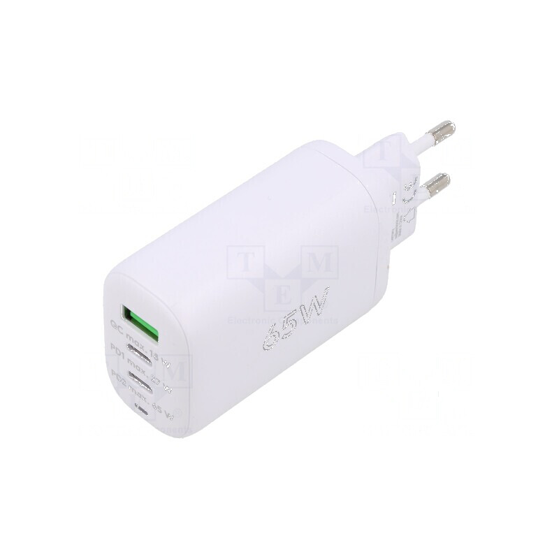 Alimentator plug-in 5VDC 65W alb 3A | Electronic-mag.ro | Componente Electronice