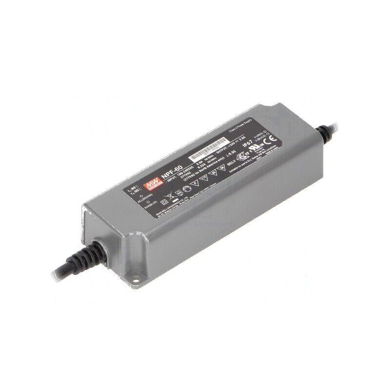 Alimentator LED pulsatoriu 60W 36V 1.67A IP67 | Electronic-mag.ro | Componente Electronice