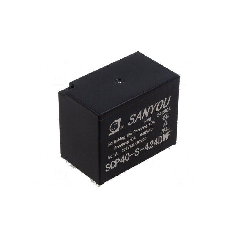 Releu electromagnetic 4PST-NO 12VDC 40A 40SCP PCB | Electronic-mag.ro | Componente Electronice