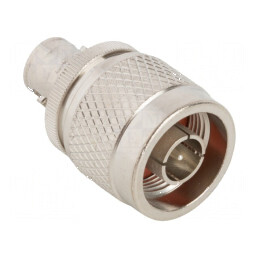 Adaptor BNC mamă-N tată 50Ω alamă 4GHz | Electronic-mag.ro | Componente Electronice