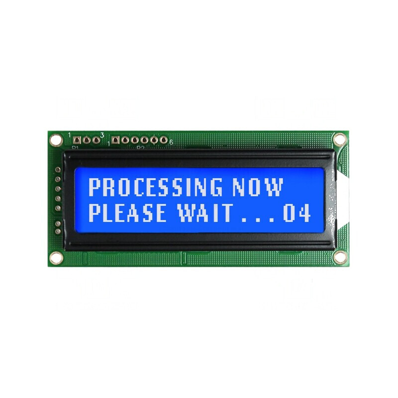 Afişaj LCD alfanumeric 16x2 cu LED albastru | Electronic-mag.ro | Componente Electronice