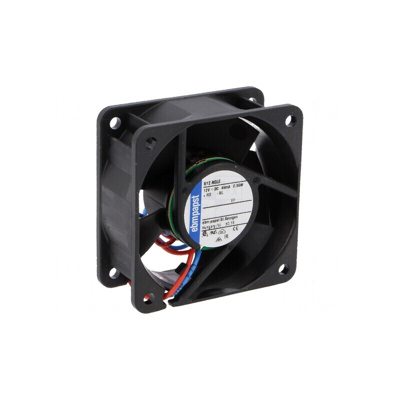 Ventilator axial 12VDC 60x60x25mm 21m3/h 16dBA | Electronic-mag.ro | Componente Electronice