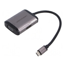 Hub USB HDMI soclu,USB A soclu,USB C soclu,USB C mufă,VGA - Hub USB multiport 5-in-1 | Electronic-mag.ro | Componente Electronic