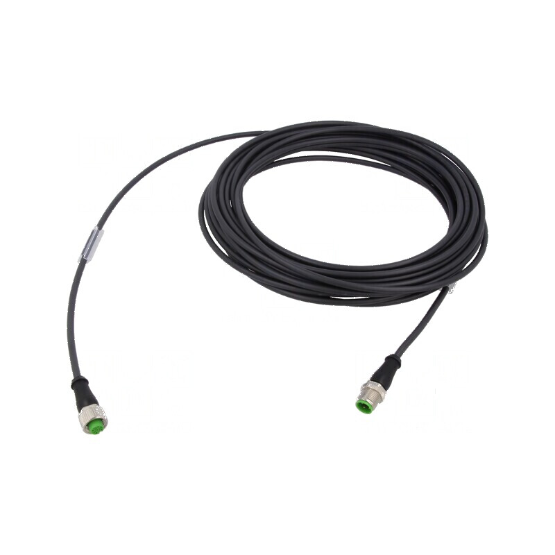 Cablu de conectare M12 PIN: 4 15m mufă 250VAC 4A 7000 -5÷80°C | Electronic-mag.ro | Componente Electronice