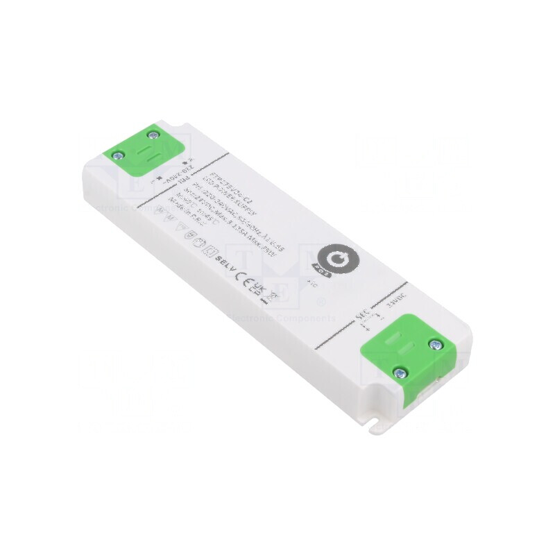 Alimentator LED 75W 24VDC 3,12A 198÷264VAC - 1 ieșire | Electronic-mag.ro | Componente Electronice