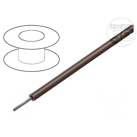 Cablu HookUp Wire litat Cu PVC maro 30,5m | Electronic-mag.ro | Componente Electronice