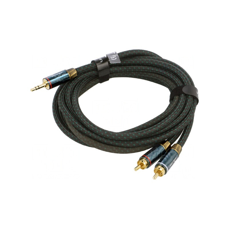 Cablu audio Jack 3,5mm la RCA x2 3m | Electronic-mag.ro | Componente Electronice