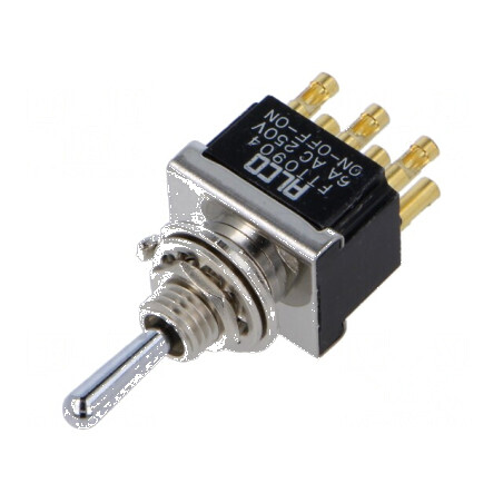 Comutator basculant Poz 3 DP3T ON-OFF-(ON) 6A/250VAC FT - Comutator basculant triplu 6A/250VAC | Electronic-mag.ro | Componente 