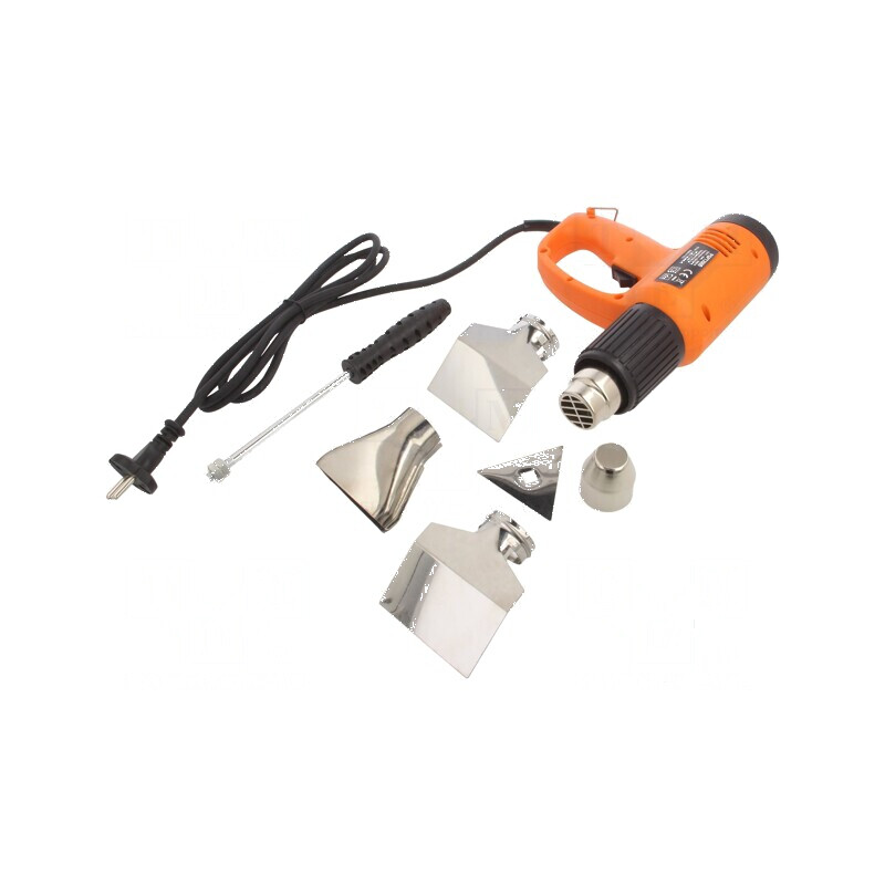 Pistol electric cu aer cald 2kW 300l/min EU: Pistol electric cu aer cald 2kW 300l/min EU | Electronic-mag.ro | Componente Electr