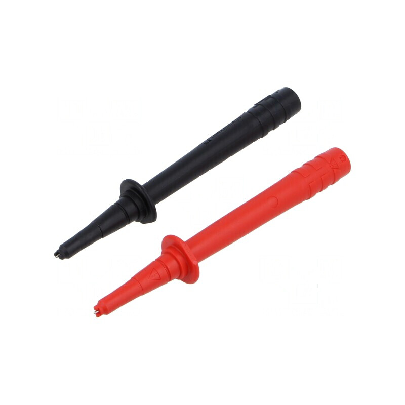 Kit de sonde de măsură 10A 1kV negru şi roşu - Contacte: alamă | Electronic-mag.ro | Componente Electronice