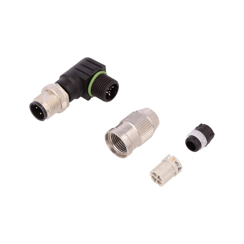 Conector M12 PIN 4 tată A-DeviceNet / CANopen | Electronic-mag.ro | Componente Electronice