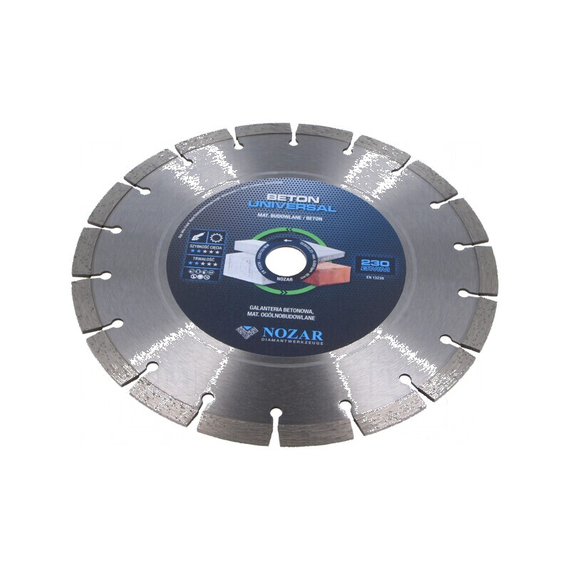 Disc de tăiere diamantat 230mm Ø: 22,23mm | Electronic-mag.ro | Componente Electronice