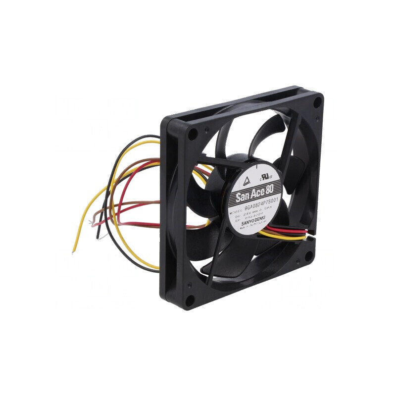 Ventilator axial DC 24VDC 80x80x15mm 70,8m3/h 37dBA - bilă: Ventilator axial DC 24VDC 80x80x15mm | Electronic-mag.ro | Component
