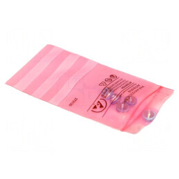 Pungă de protecţie ESD roz 203mm x 127mm, 100 buc. - Pungă de protecţie ESD roz 203mm x 127mm | Electronic-mag.ro | Componente E