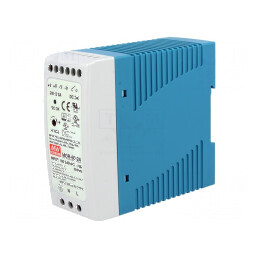 Alimentator pulsatoriu pentru şină DIN 60W 24VDC 2,5A OUT: 1 - Alimentator pulsatoriu 24VDC 60W | Electronic-mag.ro | Componente