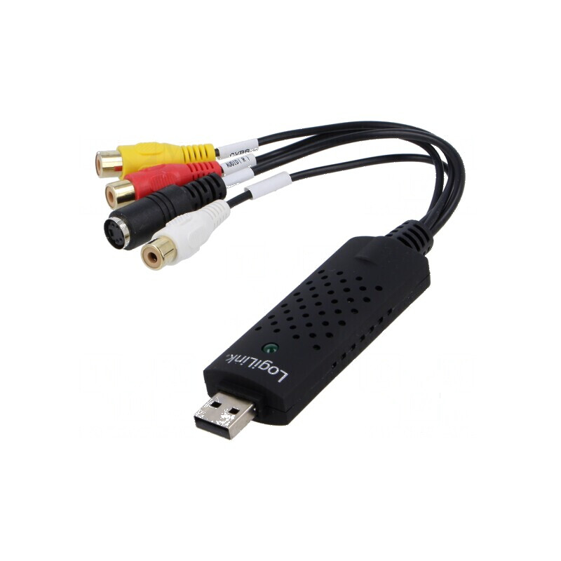 Adaptor audio/video USB 2.0 mini 4-pin DIN - neagră: Adaptor USB 2.0 mini 4-pin DIN - neagră | Electronic-mag.ro | Componente El