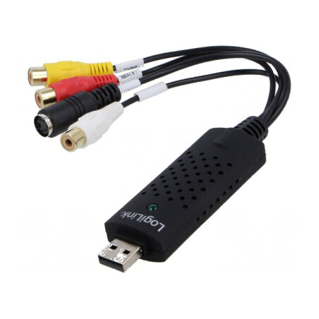 Adaptor audio/video USB 2.0 mini 4-pin DIN - neagră: Adaptor USB 2.0 mini 4-pin DIN - neagră | Electronic-mag.ro | Componente El