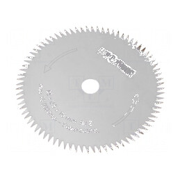 Disc de tăiere cu 80 de dinţi Ø: 85mm Øorif: 10mm Thk: 0,5mm - Disc de tăiere cu dinţi de 85mm | Electronic-mag.ro | Componente 