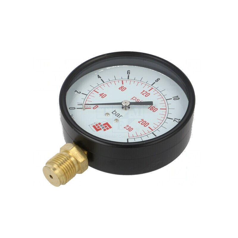 Manometru pentru lichide și gaze 100mm din oțel | Electronic-mag.ro | Componente Electronice