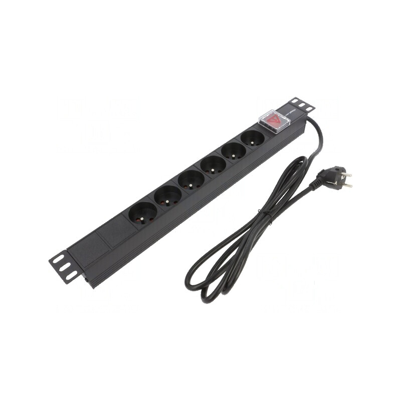 Prelungitor cu 6 prize 16A - protecţie la supratensiune | Electronic-mag.ro | Componente Electronice