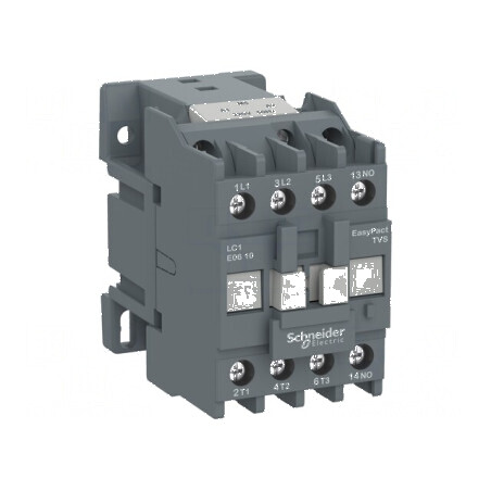 Contactor cu 3 poli și 3 contacte auxiliare - 220VAC 6A 690V | Electronic-mag.ro | Componente Electronice