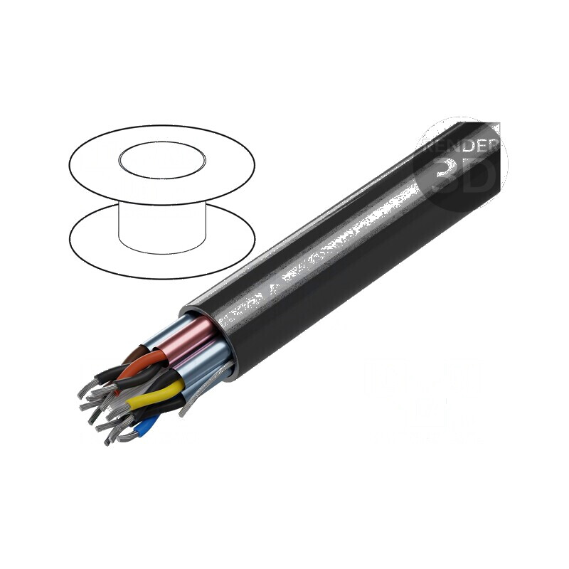 Cablu ecranat 6x2x20AWG - Al-PET PVC | Electronic-mag.ro | Componente Electronice